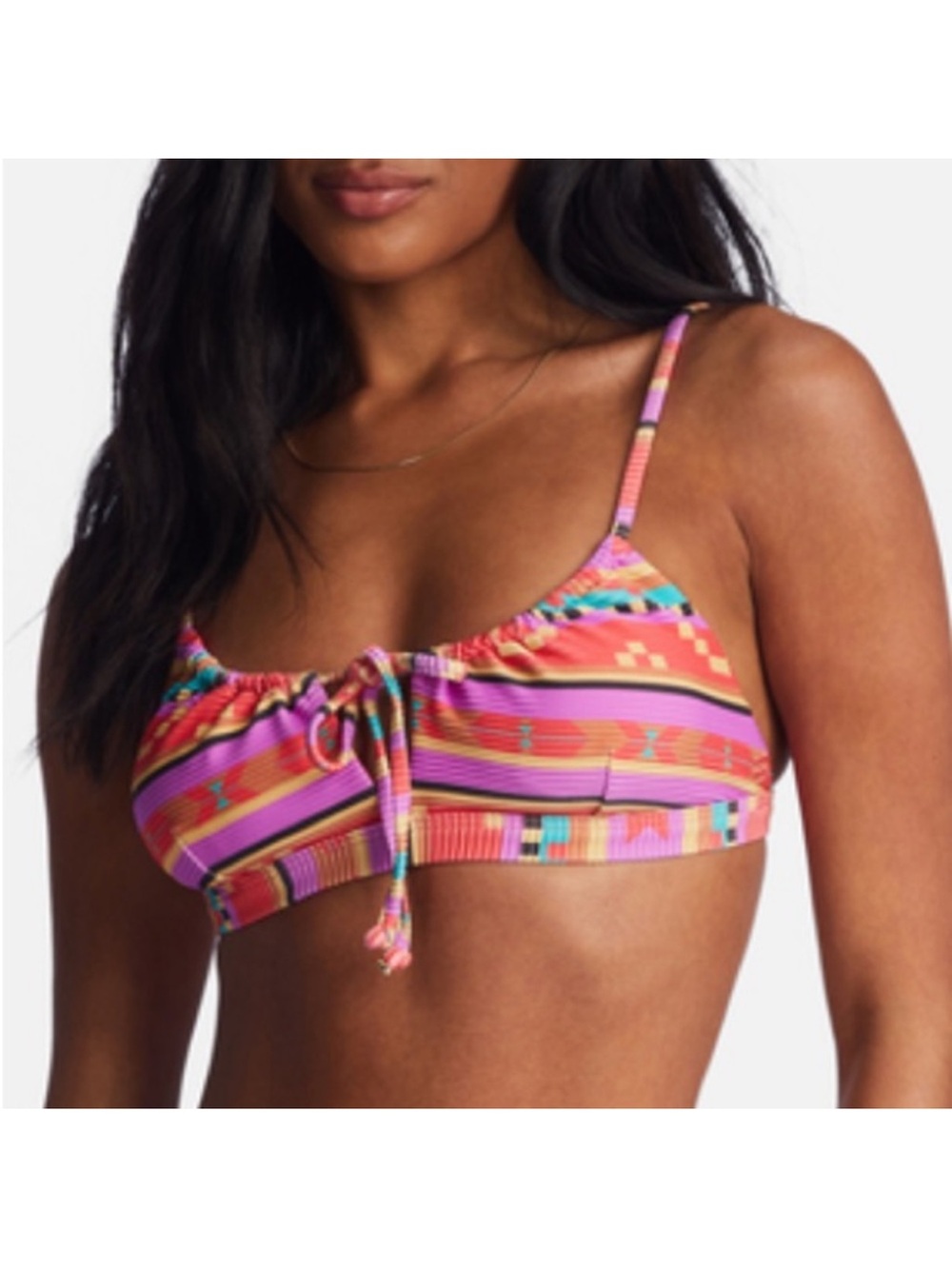 Billabong Baja Rising Coco Bralette Bikini Top in Bright Poppy SZ M NWT
